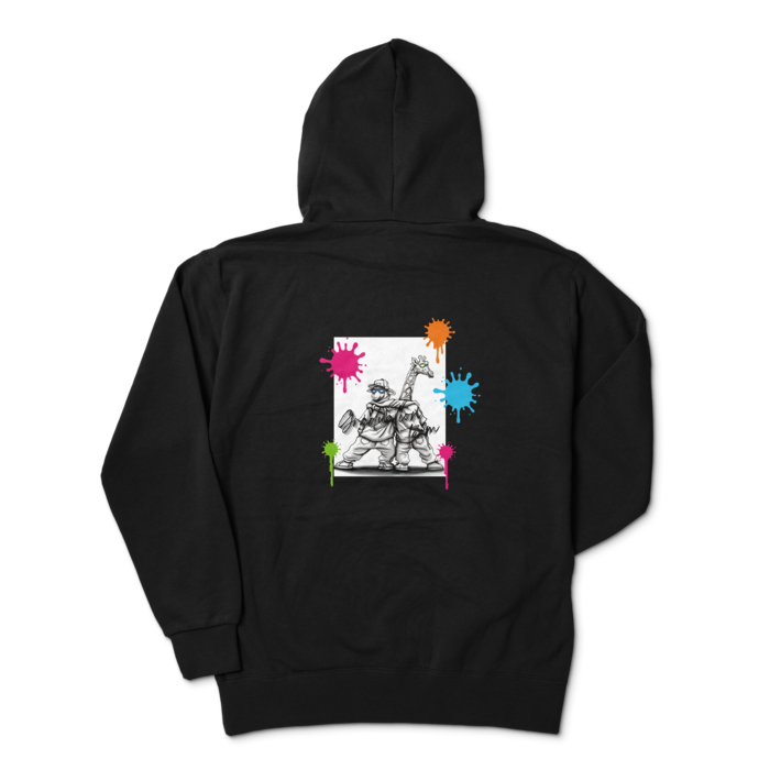 ジップパーカー - XL - ブラック