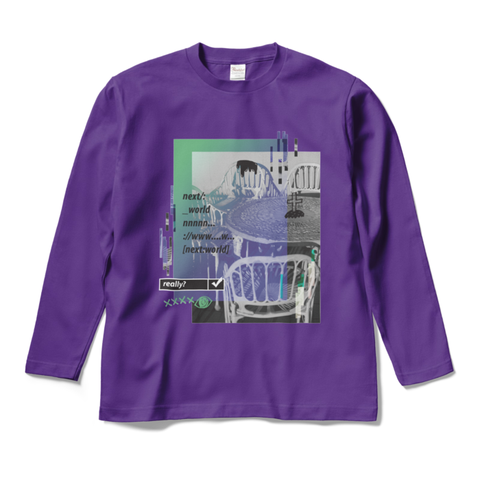 ロングスリーブTシャツ - M - パープル
