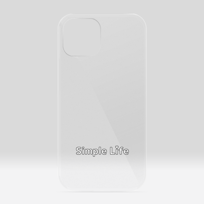 クリアiPhoneケースB　Simple Life❤　iPhone 13