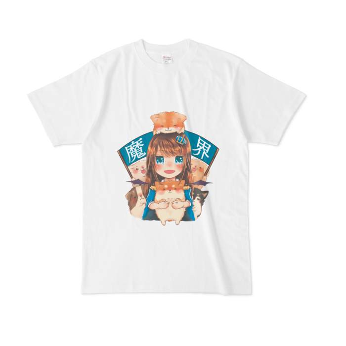 魔シャツ - L - 白