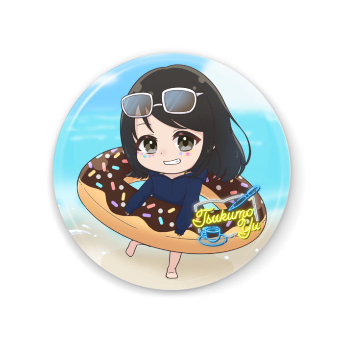 チョコドーナツ / 缶ミラー - 56mm