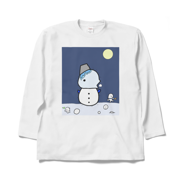 ロングスリーブTシャツ - XL - ホワイト(ニット帽持ってきたよ〜!)