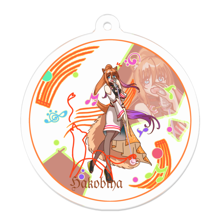 アクリルキーホルダー - 50 x 50 (mm)