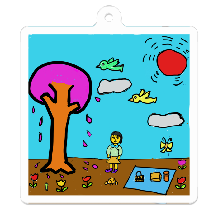 アクリルキーホルダー - 50 x 50 (mm)