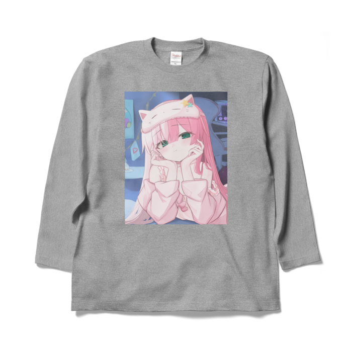 ロングスリーブTシャツ - XL - 杢グレー