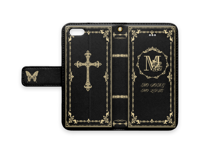 手帳型iPhoneケース - iPhone5 - ストラップ穴 あり