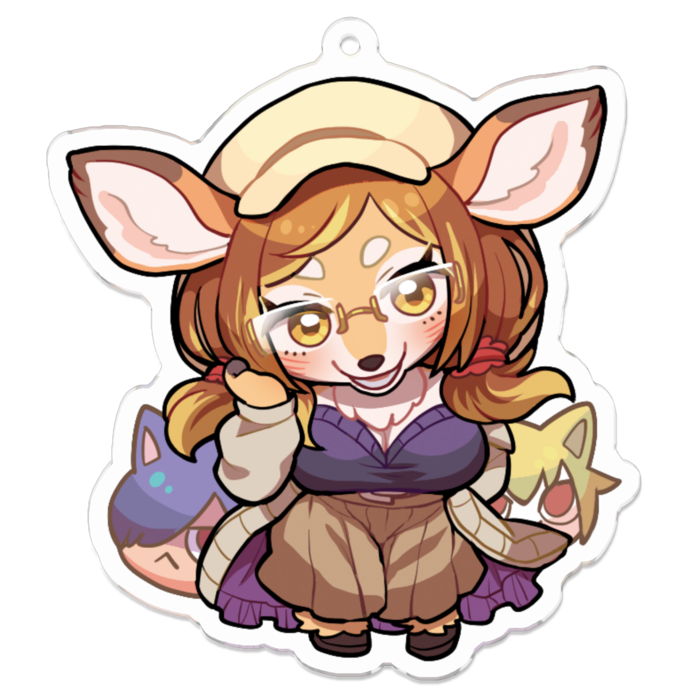 アクリルキーホルダー - 70 x 70 (mm)