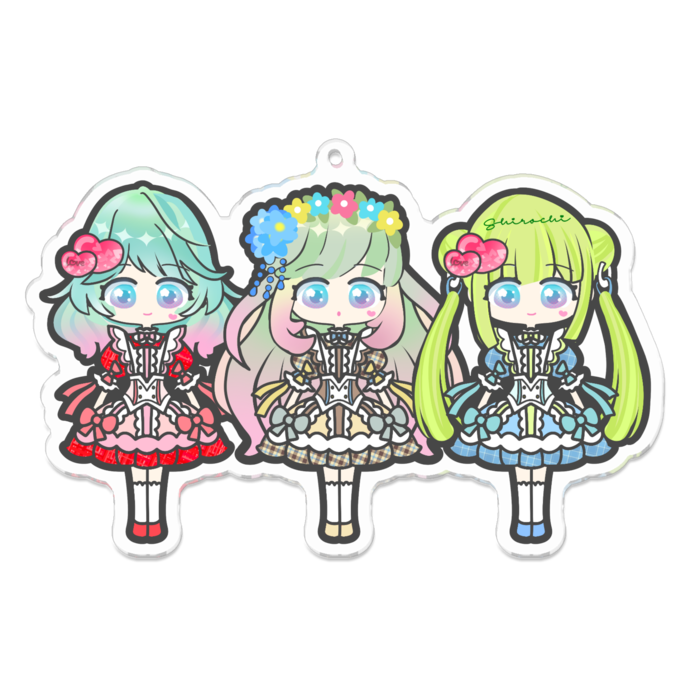 アクリルキーホルダー - 100 x 100 (mm)