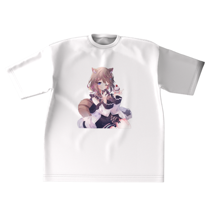 ビッグシルエットTシャツ - XL - 正面ホワイト