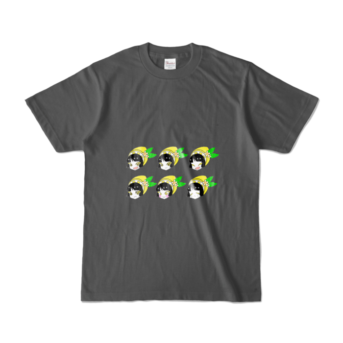 カラーTシャツ(濃色) - S - 両面 - チャコール