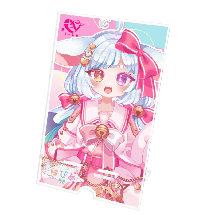 アクリルスマホスタンド - 100x160mm(ケーブル穴あり)