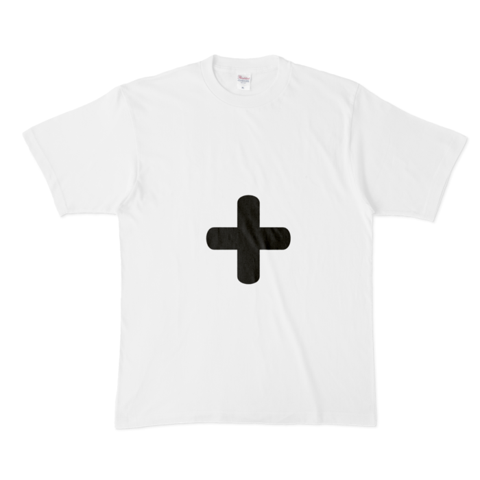 「+」Tシャツ - XL - 白