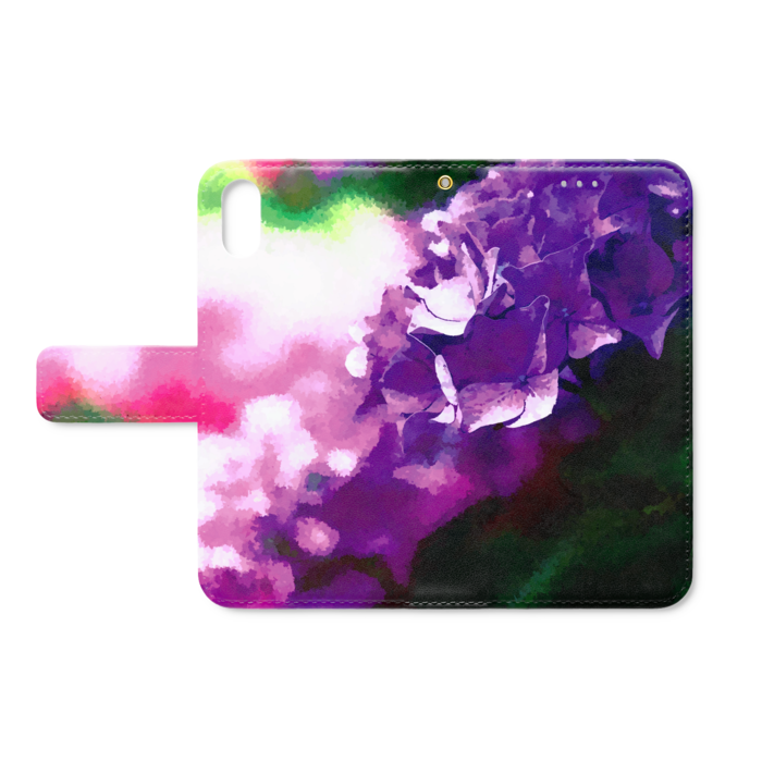 手帳型iPhoneケース - iPhone XS / X - ストラップ穴 あり