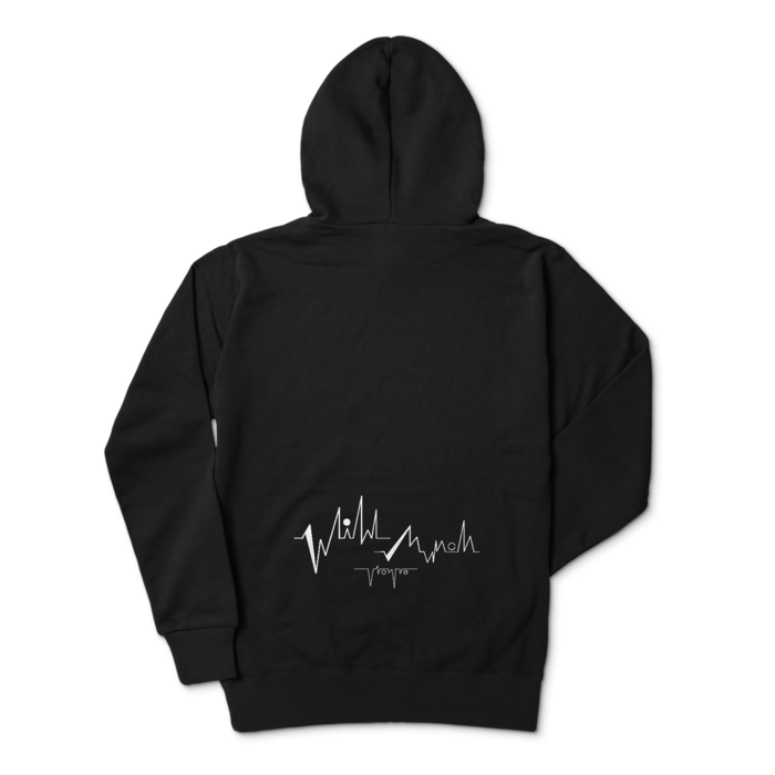 ジップパーカー - L - ブラック