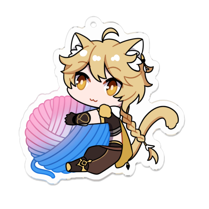 アクリルキーホルダー - 70 x 70 (mm)