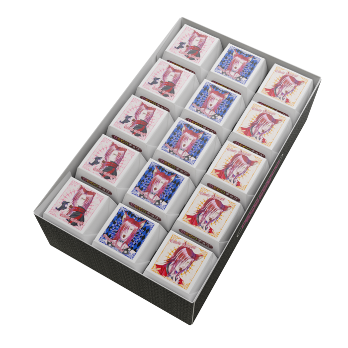 DECOチョコ45個 - 列ごとにデザイン(1)