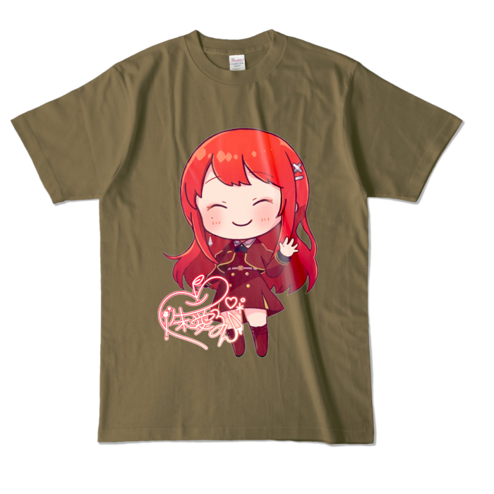 カラーTシャツ - L - オリーブ (濃色)