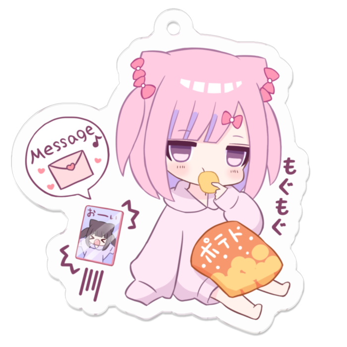 アクリルキーホルダー（コーティング） - 50 x 50 (mm)