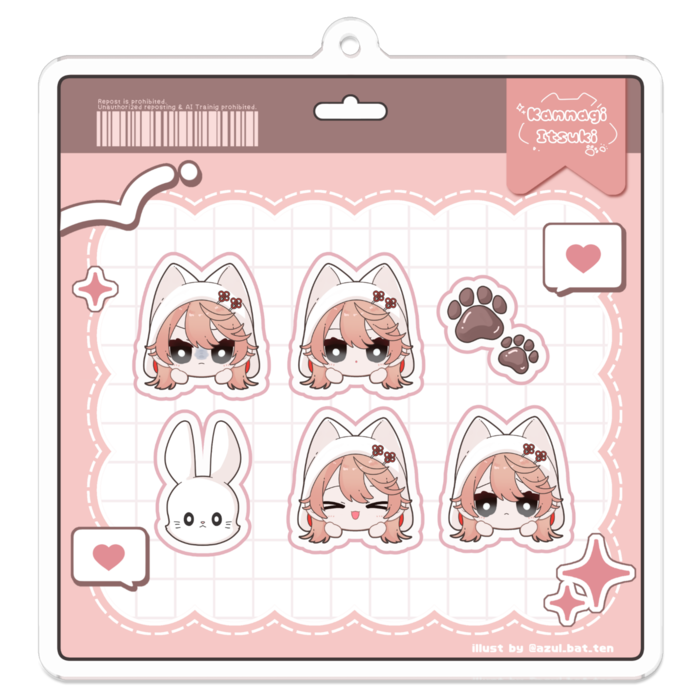 アクリルキーホルダー - 70 x 70 (mm)