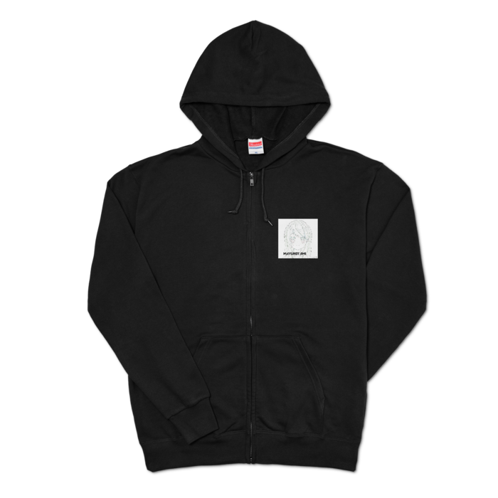 ジップパーカー - XL - ブラック