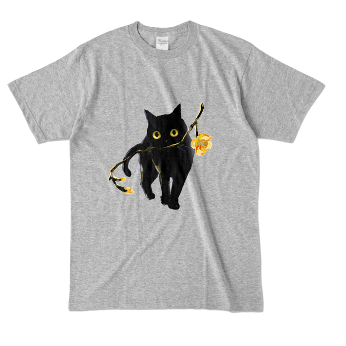 カラーTシャツ - L - 杢グレー (濃色)