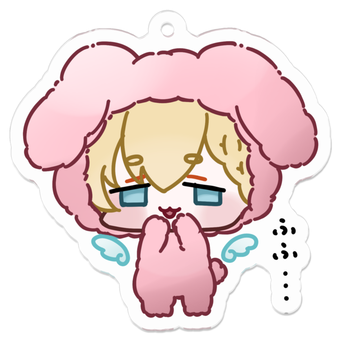 ふふ... アクリルキーホルダー 50×50(㎜)