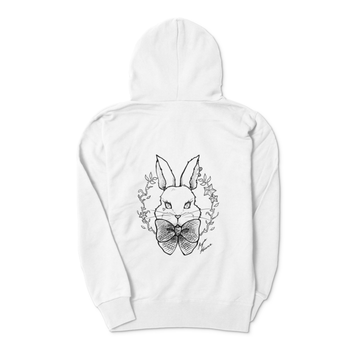 🐰ジップパーカー - S - ホワイト