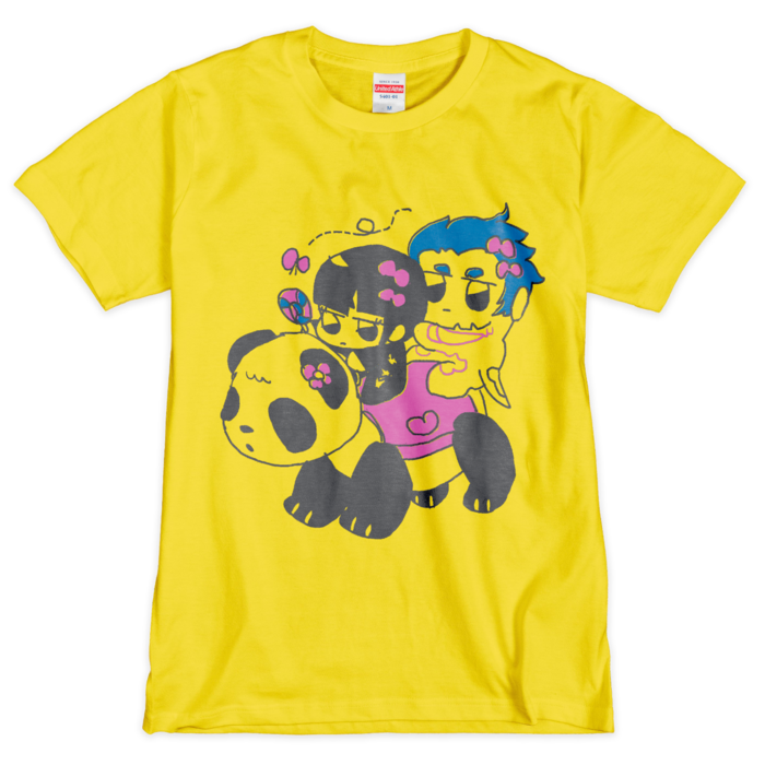 Tシャツ（シルクスクリーン印刷） - M - 黄