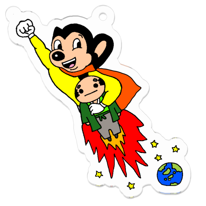 アクリルキーホルダー - 50 x 50 (mm)