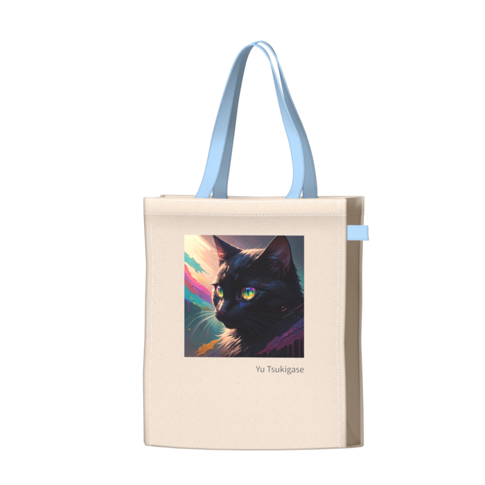 ツートンカラーバッグ - ブルー - W34 × H41 × D14cm