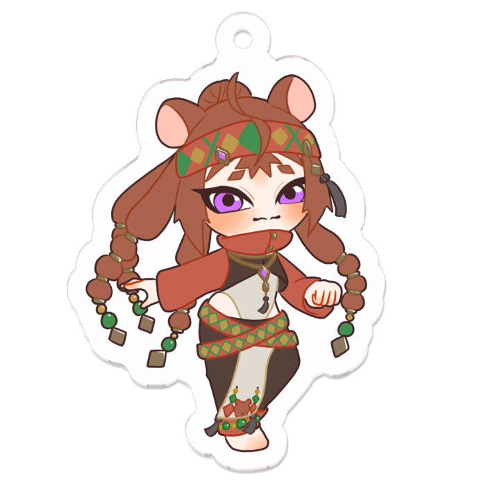 アクリルキーホルダー - 50 x 50 (mm)