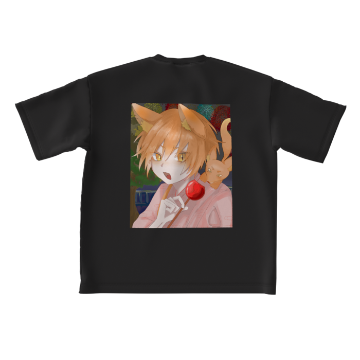 ビッグシルエットTシャツ - L - 背面