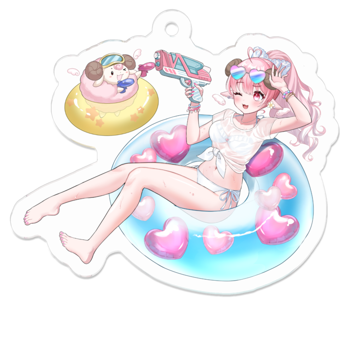 アクリルキーホルダー - 50 x 50 (mm)