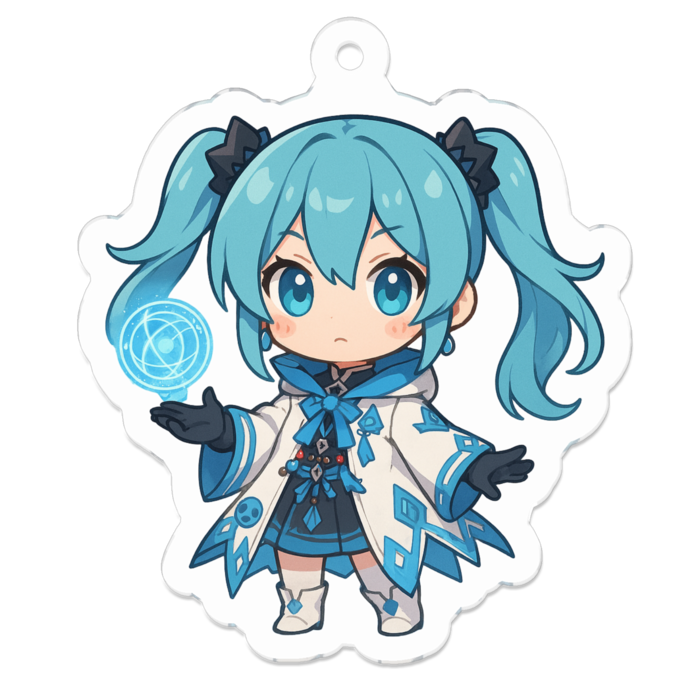 アクリルキーホルダー - 50 x 50 (mm)