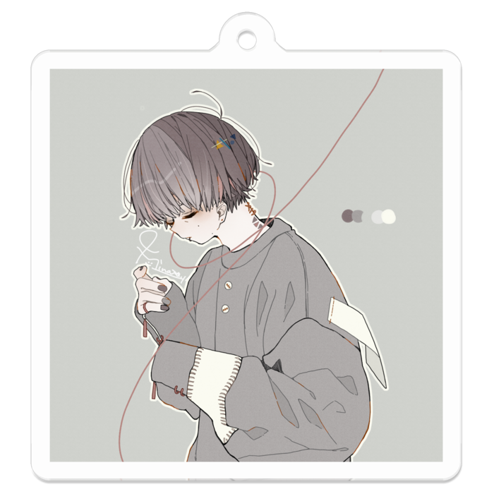 アクリルキーホルダー - 50 x 50 (mm)