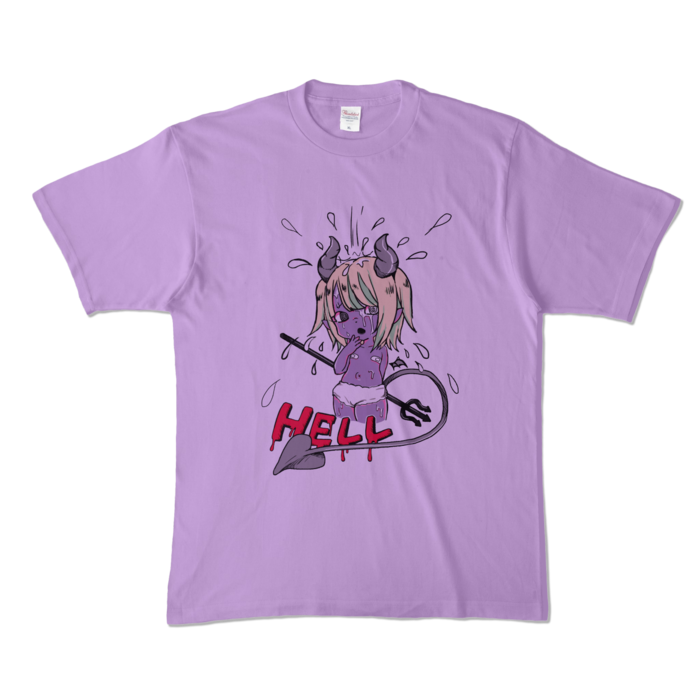 カラーTシャツ - XL - ライトパープル (淡色)