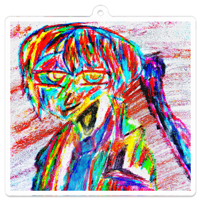 アクリルキーホルダー（コーティング） - 70 x 70 (mm)