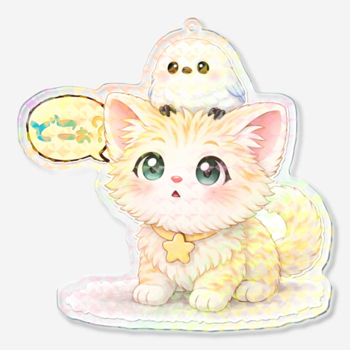 ホログラムアクリルキーホルダー - 100 × 100mm