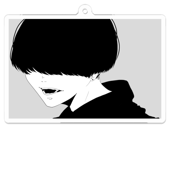 アクリルキーホルダー（コーティング） - 70 x 70 (mm)