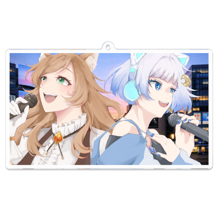 アクリルキーホルダー - 100 x 100 (mm)