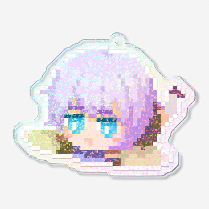ホログラムアクリルキーホルダー - 70 × 70mm