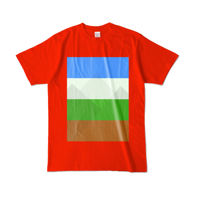 カラーTシャツ - L - レッド (濃色)