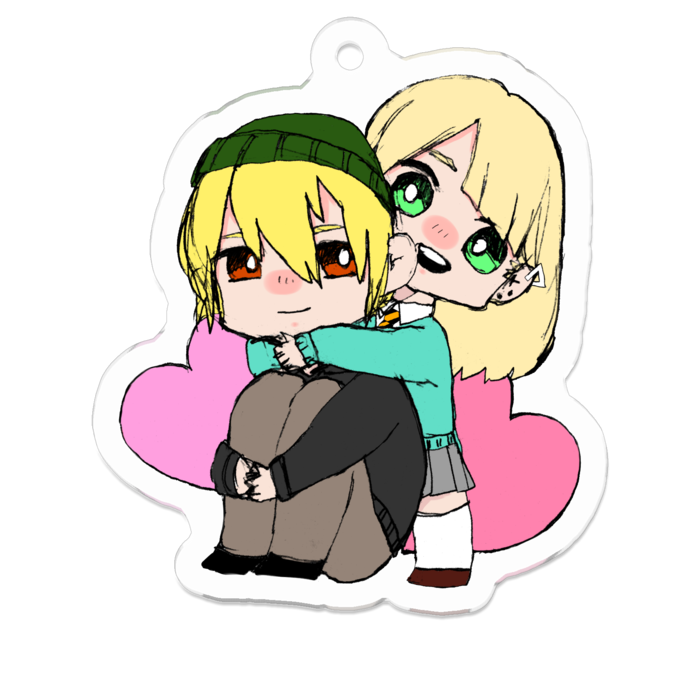 アクリルキーホルダー - 50 x 50 (mm)