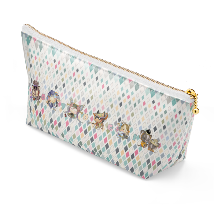 ポーチ - 長さ21.5cm / 高さ10cm - ホワイト