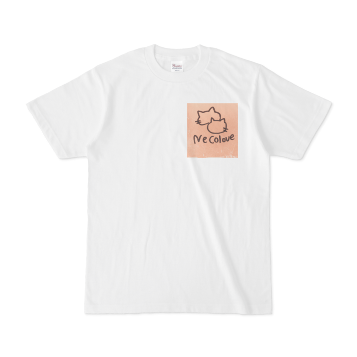 Tシャツ - S - 白(ビンテージオレンジ)