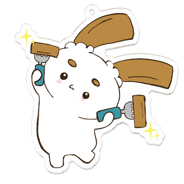 アクリルキーホルダー（コーティング） - 70 x 70 (mm)