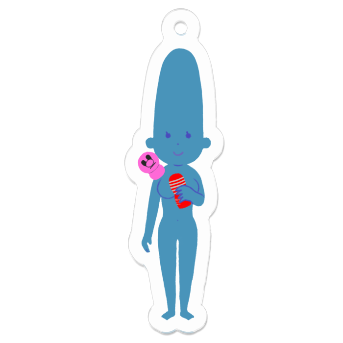 アクリルキーホルダー - 50 x 50 (mm)