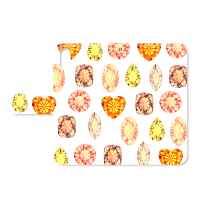 手帳型iPhoneケース - iPhone XS / X - ストラップ穴 あり