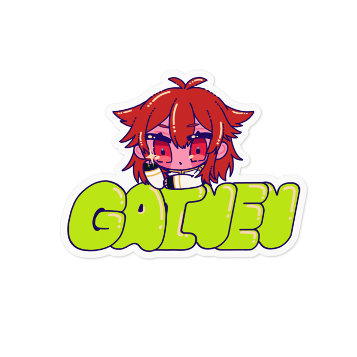 ステッカー(ホワイト) - 100 x 100 (mm)