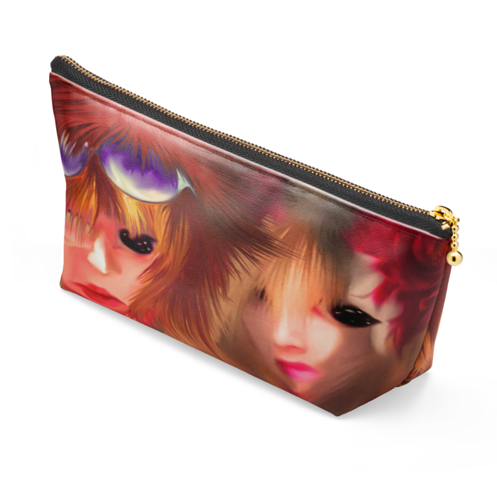 ポーチ - 長さ21.5cm / 高さ10cm - ブラック